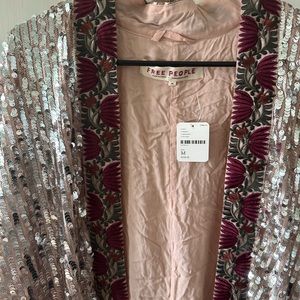 Free People Light is Coming Duster - Silver